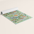 Flower Birds Garden Yoga Mat Gallery Image 2