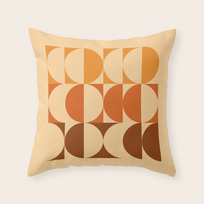 Vintage Geometric 03A Throw Pillow Gallery Image 6
