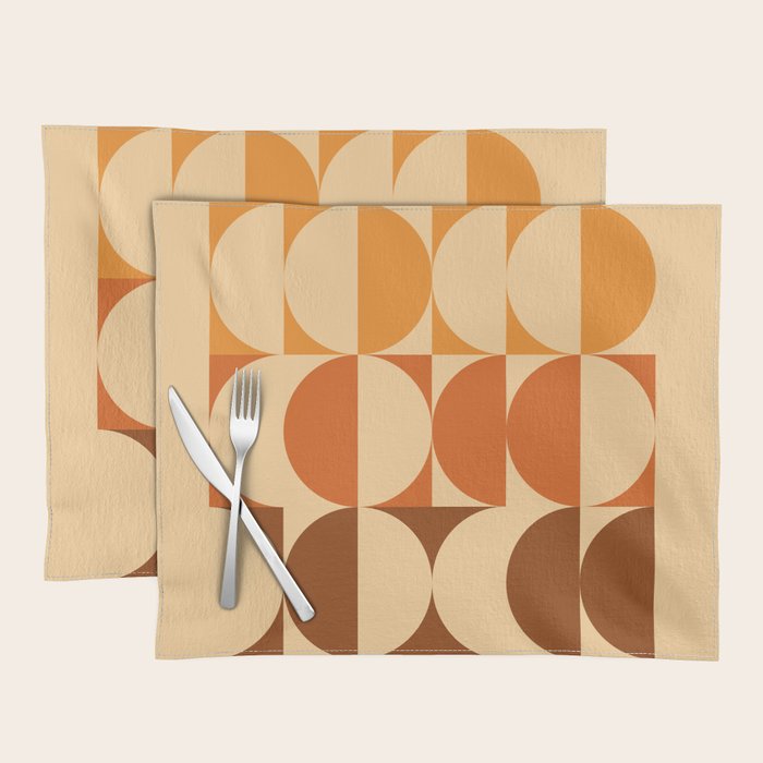 Vintage Geometric 03A Placemat Gallery Image 1