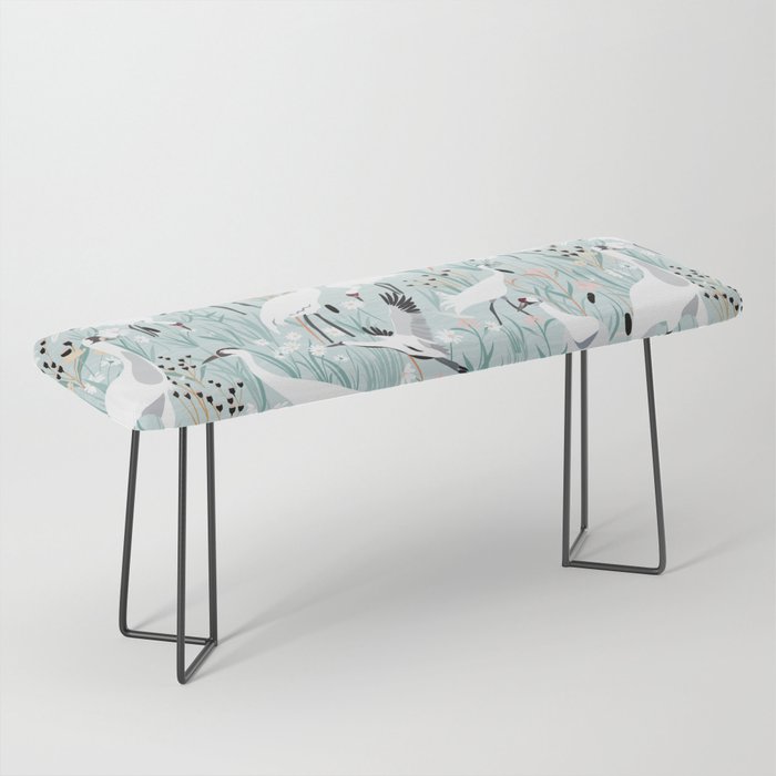 Whooping cranes comeback species light blue  Bench Gallery Image 1