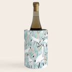 Whooping cranes comeback species light blue  Wine Chiller Gallery Image 3