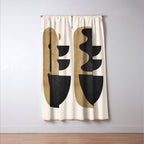 Modern Abstract Minimal Shapes 218 Window Curtain Gallery Image 3