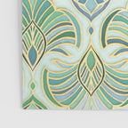 Jade Enamel Art Deco Fans Poster Gallery Image 3
