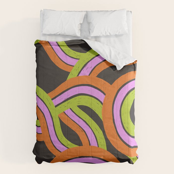 Moka Pot Rainbow - Black Comforter Gallery Image 6