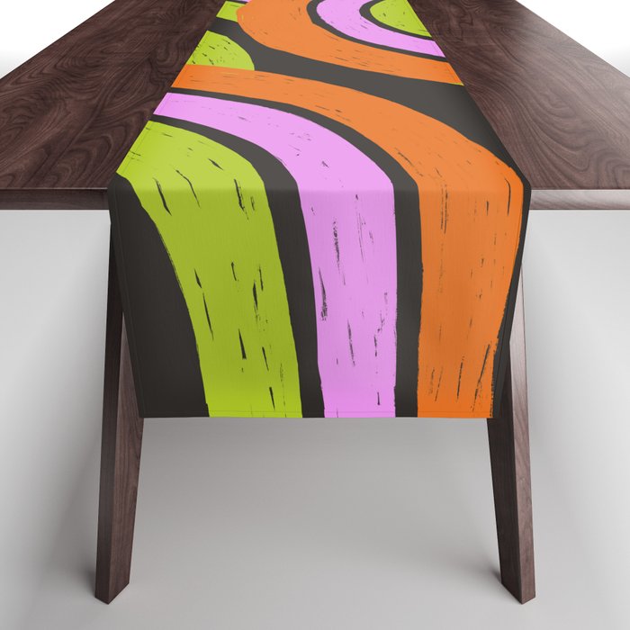 Moka Pot Rainbow - Black Table Runner Gallery Image 1