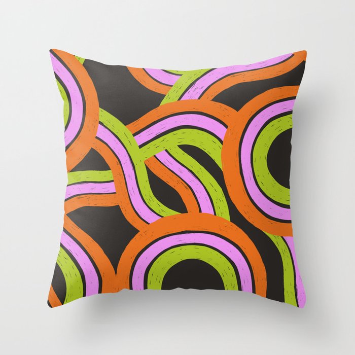 Moka Pot Rainbow - Black Throw Pillow Gallery Image 6
