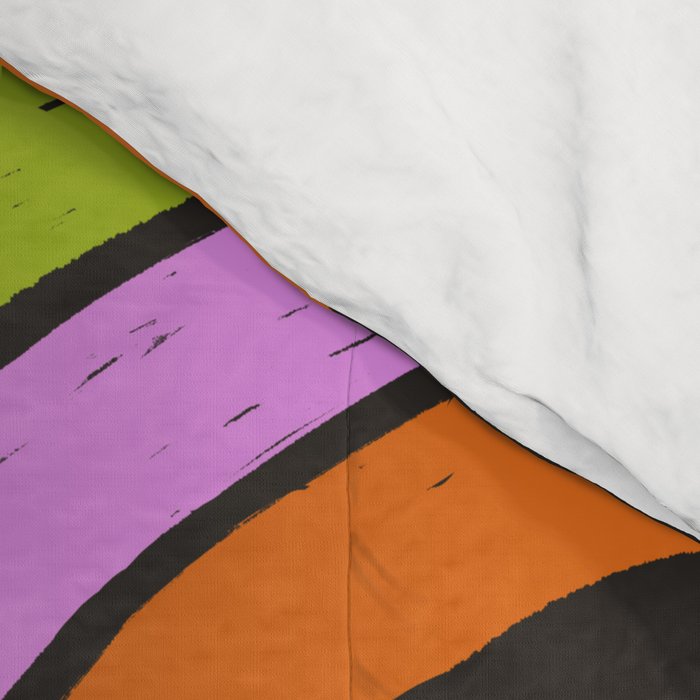 Moka Pot Rainbow - Black Comforter Gallery Image 4