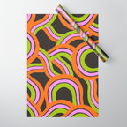 Moka Pot Rainbow - Black Wrapping Paper Gallery Image 1
