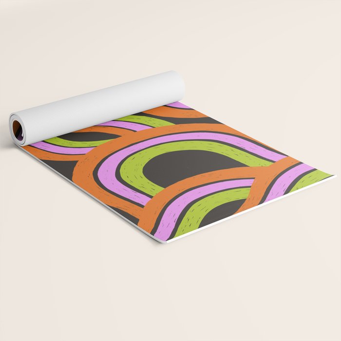 Moka Pot Rainbow - Black Yoga Mat Gallery Image 2