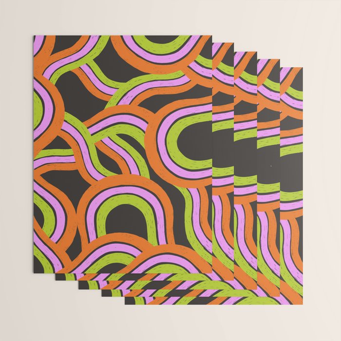 Moka Pot Rainbow - Black Wrapping Paper Gallery Image 3