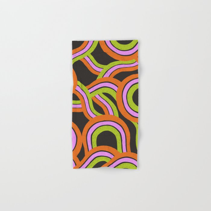 Moka Pot Rainbow - Black Bath Towel Gallery Image 1