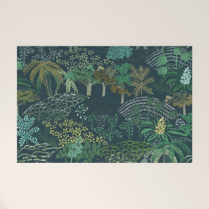 Italian landscape dark green Welcome Mat Gallery Image 1