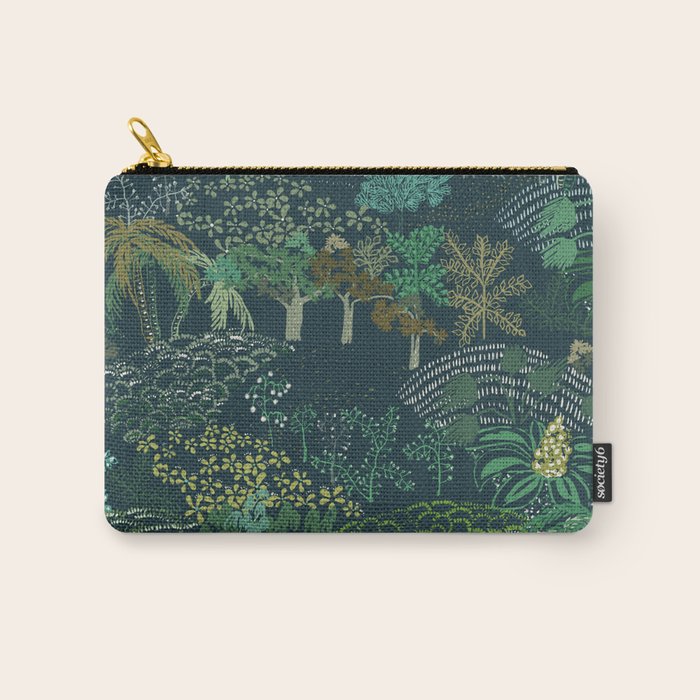 Italian landscape dark green Carry All Pouch Gallery Image 1