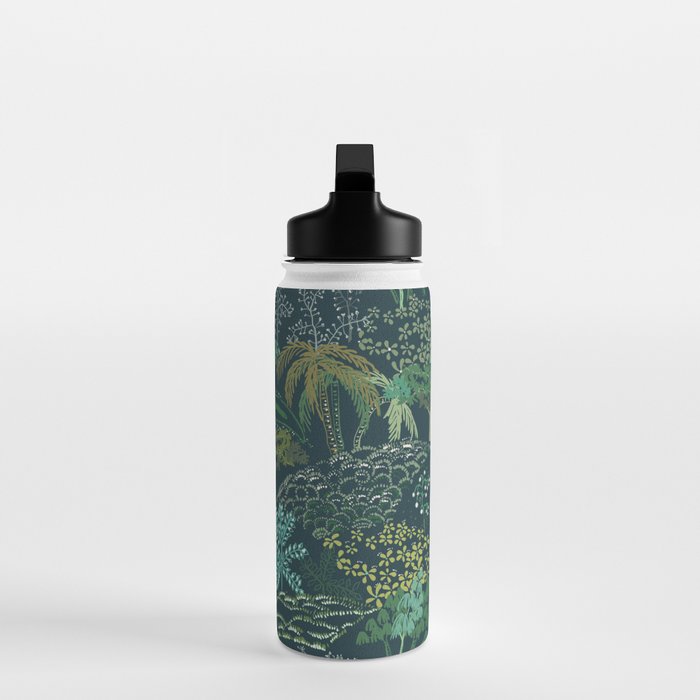Italian landscape dark green Water Bottle Gallery Image 3