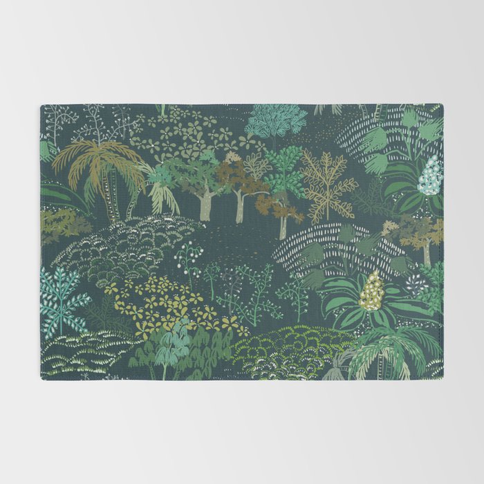 Italian landscape dark green Rug Gallery Image 2