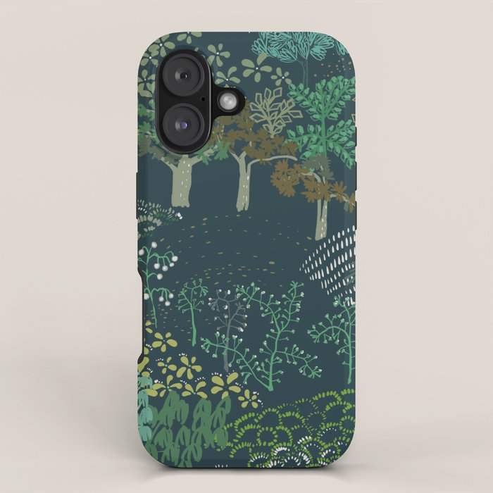 Italian landscape dark green iPhone Case Gallery Image 1