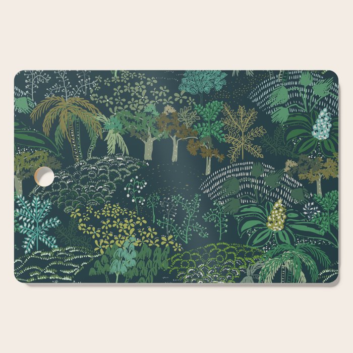 Italian landscape dark green Cutting Board Gallery Image 1