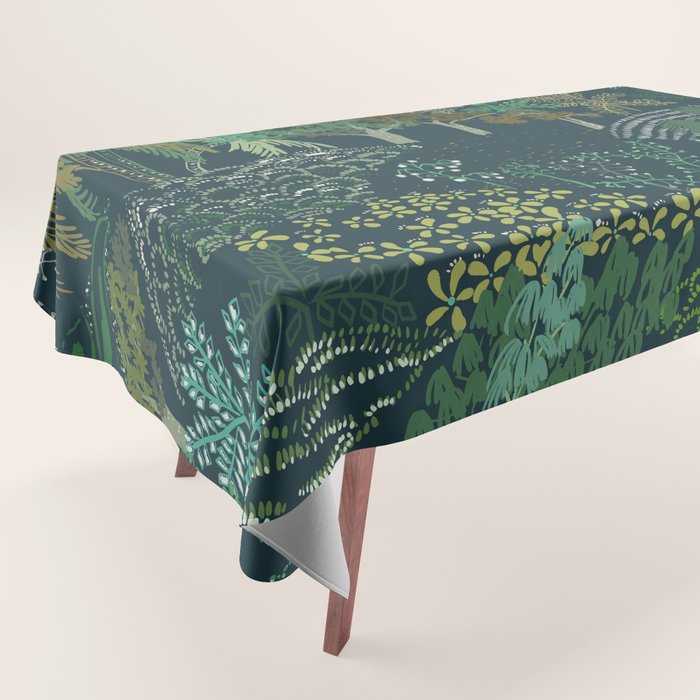 Italian landscape dark green Tablecloth Gallery Image 1