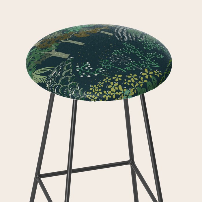 Italian landscape dark green Stool Gallery Image 2