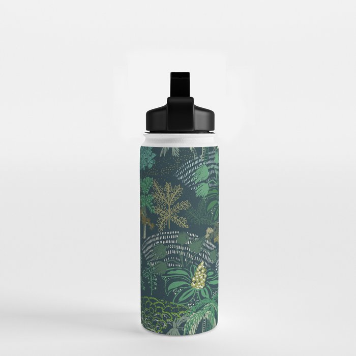Italian landscape dark green Water Bottle Gallery Image 2