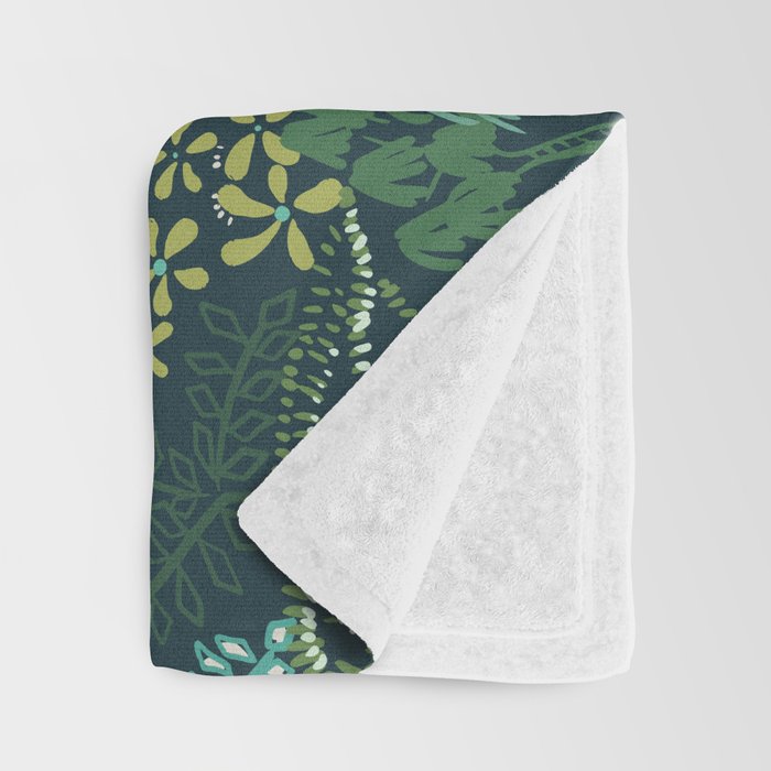 Italian landscape dark green Throw Blanket Gallery Image 3