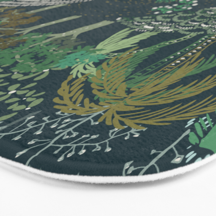 Italian landscape dark green Bath Mat Gallery Image 3