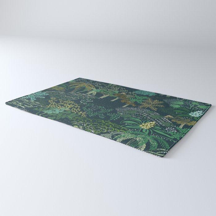 Italian landscape dark green Rug Gallery Image 3