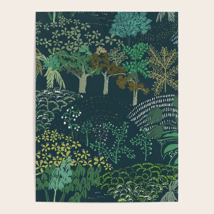 Italian landscape dark green Poster Gallery Image 4