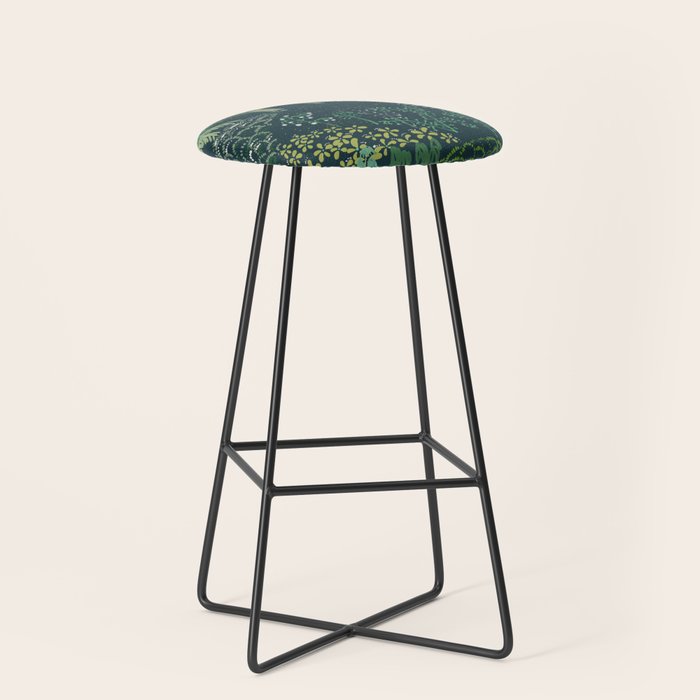 Italian landscape dark green Stool Gallery Image 1