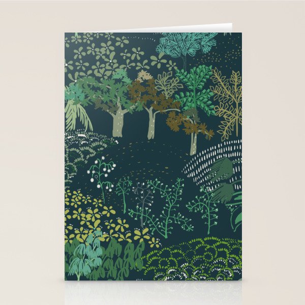 Italian landscape dark green Stationery Card Gallery Image 2