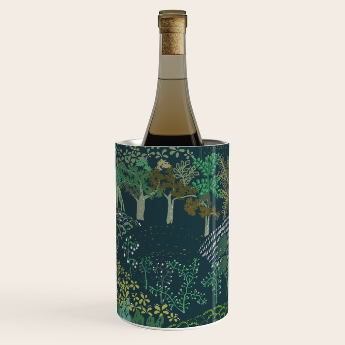 Italian landscape dark green Wine Chiller Gallery Image 1