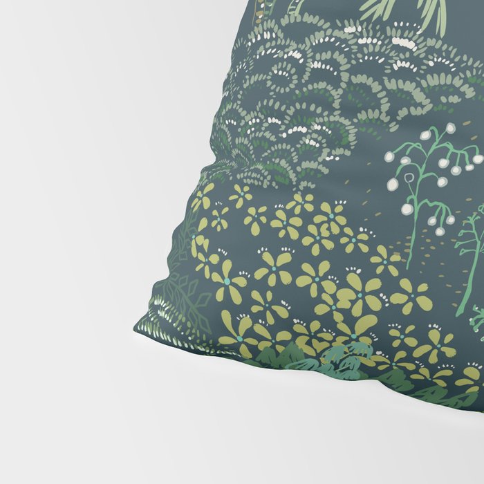 Italian landscape dark green Pillow Sham Gallery Image 4