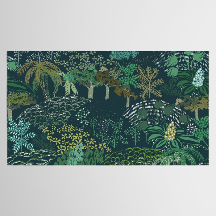 Italian landscape dark green Tablecloth Gallery Image 2