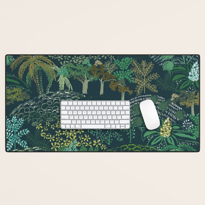 Italian landscape dark green Desk Mat Gallery Image 1