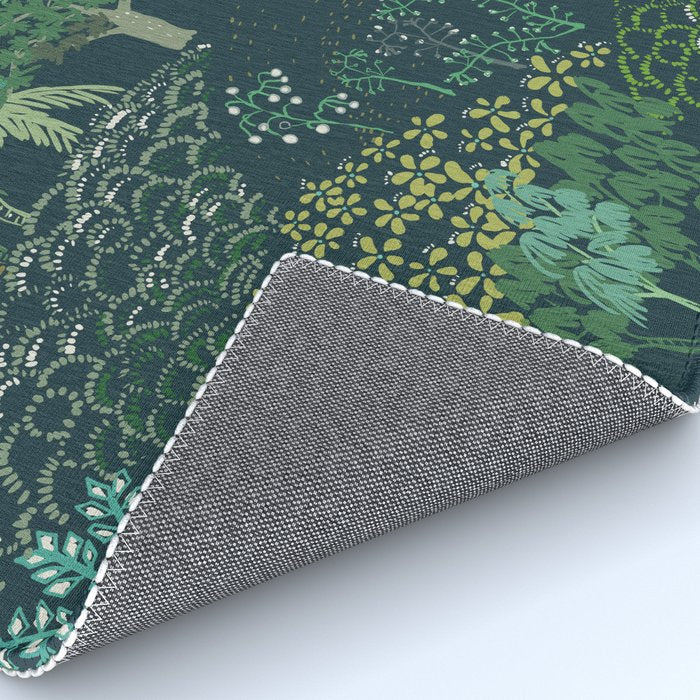 Italian landscape dark green Rug Gallery Image 4