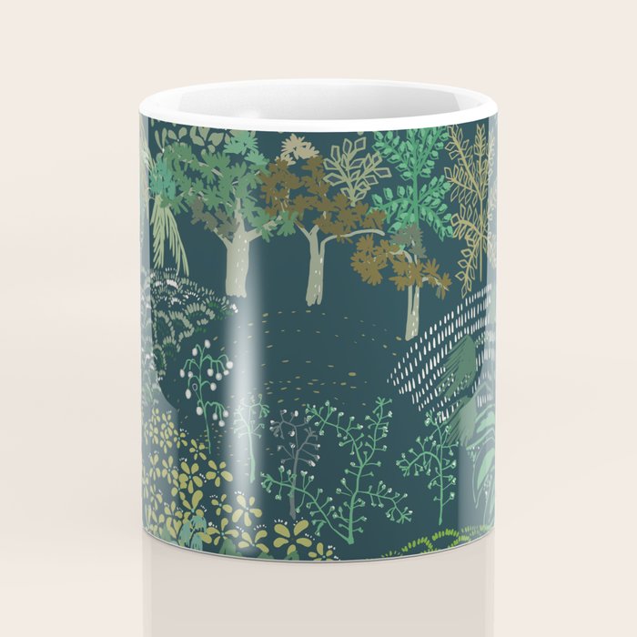 Italian landscape dark green Coffee Mug Gallery Image 4