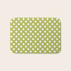 Starry Art Deco Pattern XLVII Lime Green Bath Mat Gallery Image 1