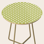 Starry Art Deco Pattern XLVII Lime Green Side Table Gallery Image 2
