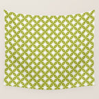 Starry Art Deco Pattern XLVII Lime Green Wall Tapestry Gallery Image 4