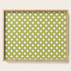 Starry Art Deco Pattern XLVII Lime Green Serving Tray Gallery Image 1