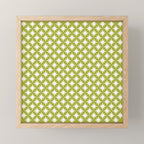 Starry Art Deco Pattern XLVII Lime Green Mini Art Print Gallery Image 1