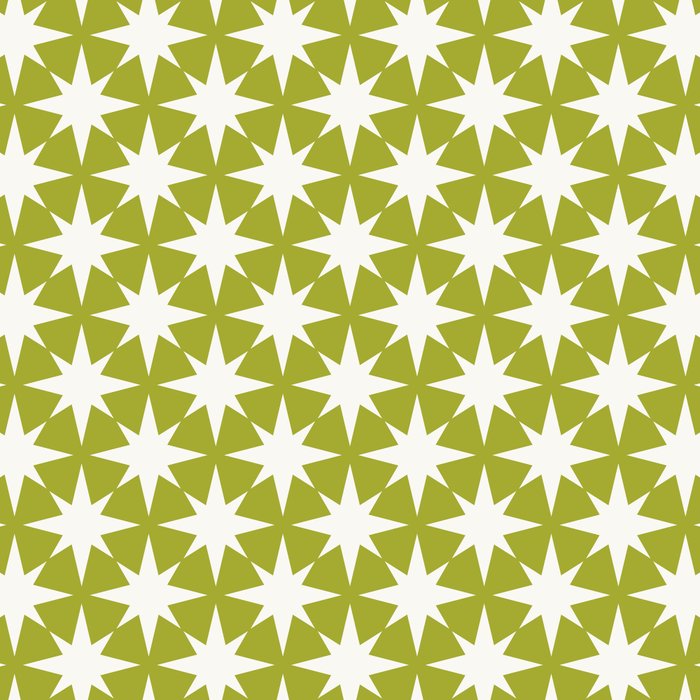 Starry Art Deco Pattern XLVII Lime Green Coffee Mug Gallery Image 2