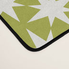 Starry Art Deco Pattern XLVII Lime Green Desk Mat Gallery Image 4