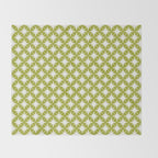 Starry Art Deco Pattern XLVII Lime Green Throw Blanket Gallery Image 2