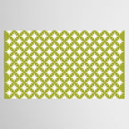 Starry Art Deco Pattern XLVII Lime Green Tablecloth Gallery Image 2