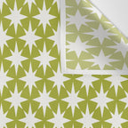 Starry Art Deco Pattern XLVII Lime Green Wall Tapestry Gallery Image 3