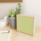 Starry Art Deco Pattern XLVII Lime Green Mini Art Print Gallery Image 2