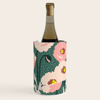 wild garden flowers: poppy flowers - modern illustration Wine Chiller Gallery Image 1