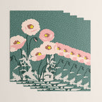 wild garden flowers: poppy flowers - modern illustration Wrapping Paper Gallery Image 3