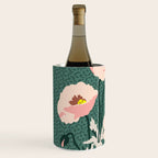 wild garden flowers: poppy flowers - modern illustration Wine Chiller Gallery Image 2